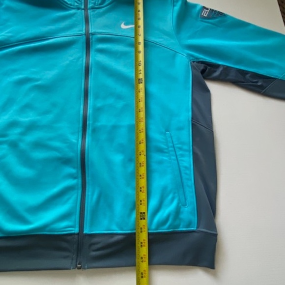 Nike Men's Basketball Therma-fit Elite Full Zip Jacket Hoodie Aqua Blue Size L - Picture 11 of 13
